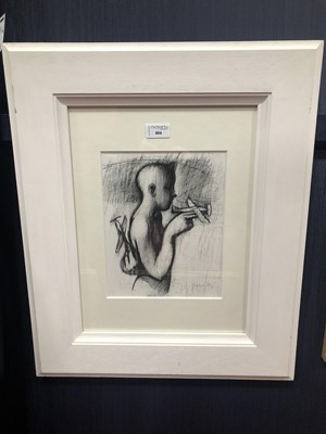 Lot 404 - AN UNTITLED CHARCOAL BY KEITH MCINTYRE