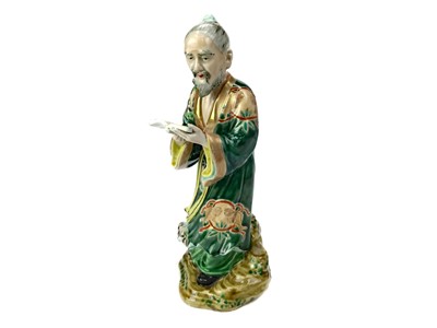 Lot 818 - AN EARLY 20TH CENTURY CHINESE SANCAI FIGURE