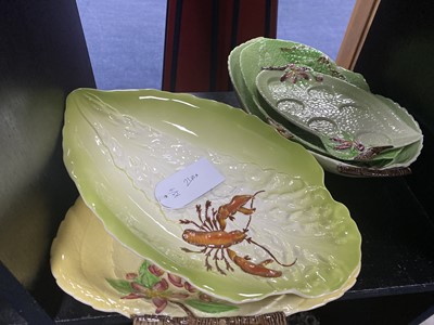 Lot 240 - A LOT OF CARLTON WARE LEAF SHAPED DISHES