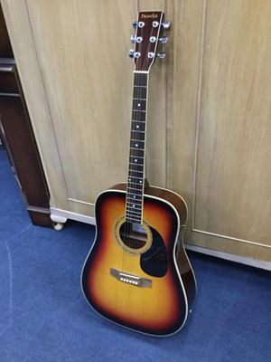 Lot 290A - A FRONTIER ACOUSTIC GUITAR AND AN ELECTRIC GUITAR