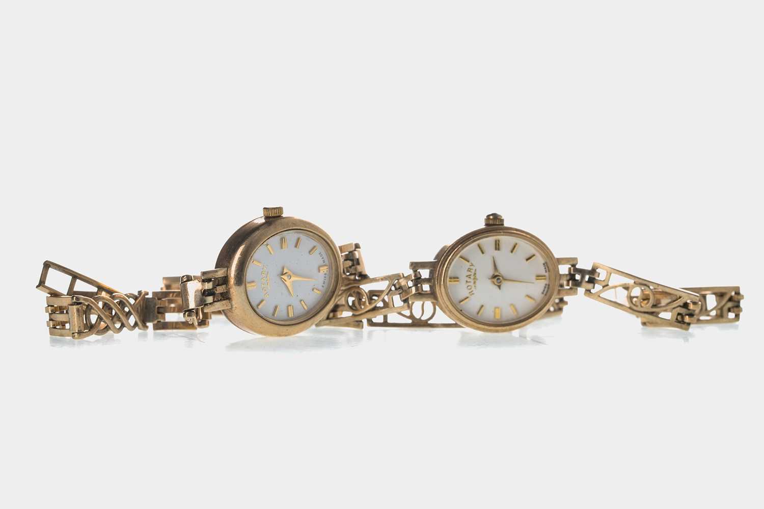 Lot 712 - TWO LADY’S GOLD ROTARY WRIST WATCHES