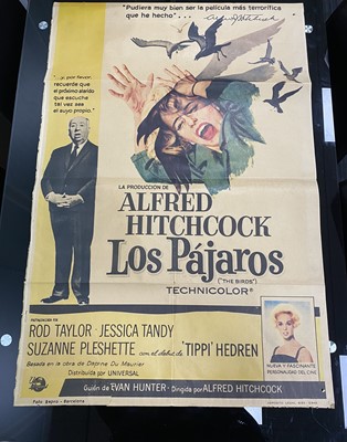 Lot 96 - THE BIRDS (1963) SPANISH RELEASE FILM POSTER