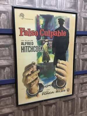 Lot 1689 - A LOT OF TWO ALFRED HITCHCOCK SPANISH RELEASE FILM POSTERS