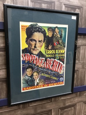 Lot 1693 - A LOT OF FOUR BELGIAN POSTERS FOR FILMS STARRING ERROL FLYNN