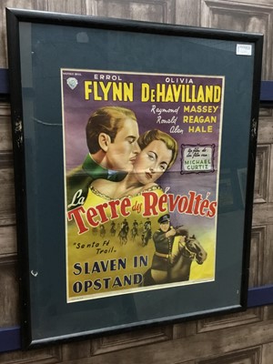 Lot 1693 - A LOT OF FOUR BELGIAN POSTERS FOR FILMS STARRING ERROL FLYNN