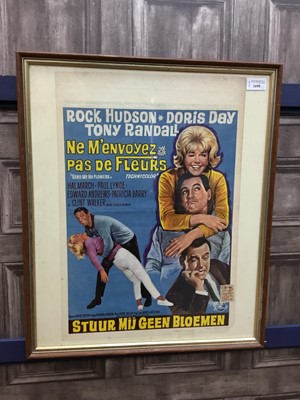Lot 1698 - A LOT OF TWO FRAMED BELGIAN FILM POSTERS