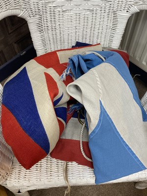 Lot 76 - A GROUP OF VARIOUS FLAGS