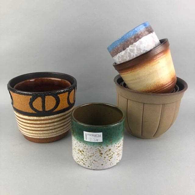 Lot 23 - A LOT OF WEST GERMAN POTTERY PLANTERS