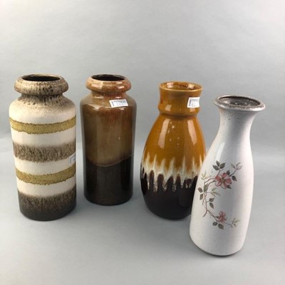 Lot 24 - A LOT OF WEST GERMAN POTTERY VASES