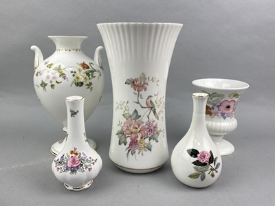 Lot 208 - A ROYAL DOULTON 'MYSTIC DAWN' VASE AND OTHER CERAMICS