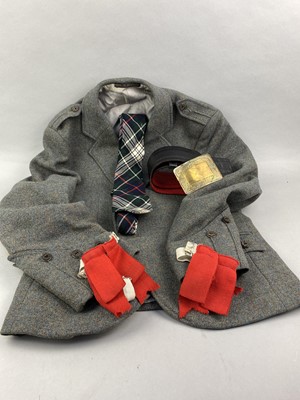 Lot 120 - A KILT, JACKET, TWO BELTS AND SPORRAN