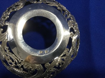 Lot 843 - A MATCHED SET OF FOUR CHINESE SILVER DISHES