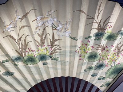Lot 108 - A LOT OF TWO 20TH CENTURY CHINESE FANS