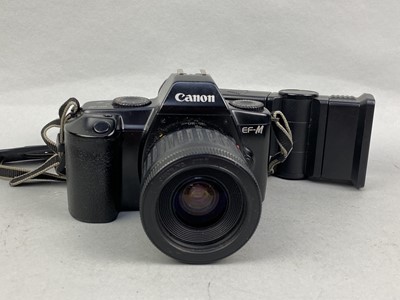 Lot 121 - A CANON CAMERA, ANOTHER AND ACCESSORIES
