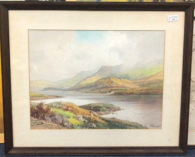 Lot 281 - LOCH ETIVE, BY G. TREVOR, A FRAMED MAP AND TWO DECORATIVE PRINTS