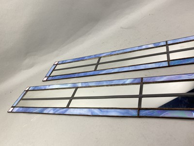 Lot 293 - AN ART DECO STYLE TABLE LAMP ALONG WITH FOUR MIRRORS