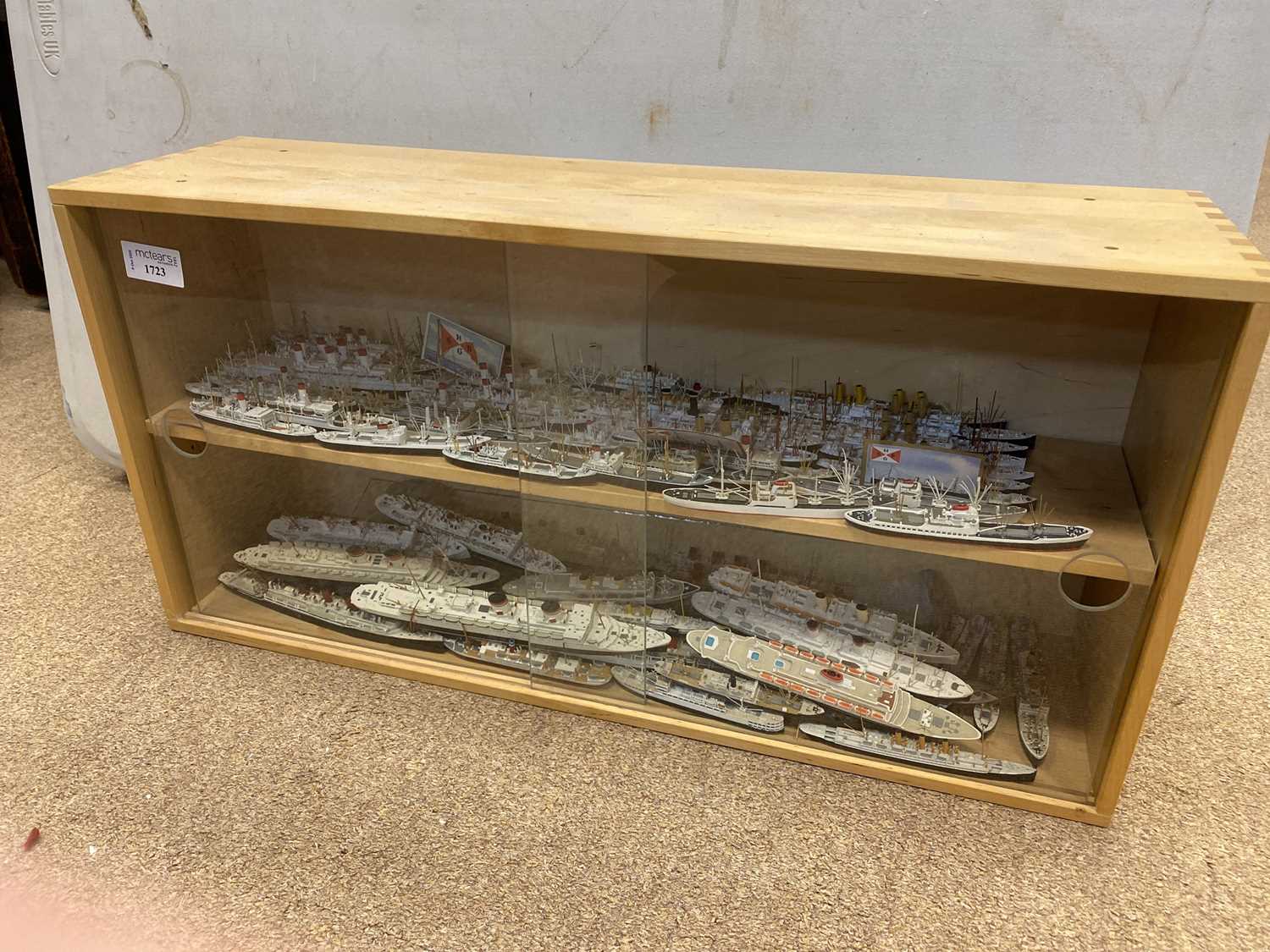 Lot 1723 - A COLLECTION OF WATERLINE MODEL SHIPS