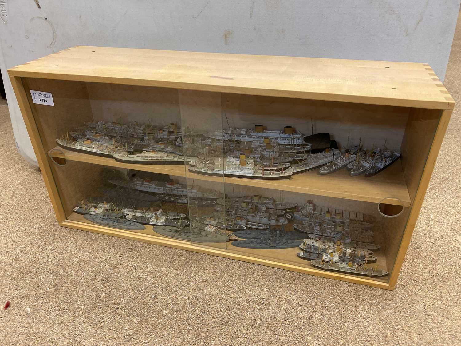 Lot 1724 - A COLLECTION OF WATERLINE MODEL SHIPS