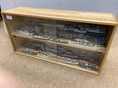 Lot 1729 - A COLLECTION OF WATERLINE MODEL SHIPS