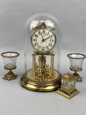 Lot 307 - A KUNDO ANNIVERSARY CLOCK, INK WELL AND OTHERS