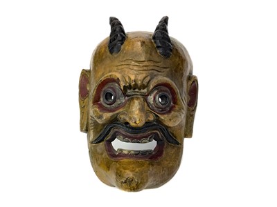 Lot 884 - A 19TH CENTURY JAPANESE MASK OF NOH