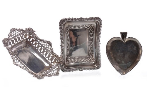 Lot 642 - LATE VICTORIAN SILVER BON BON DISH maker...