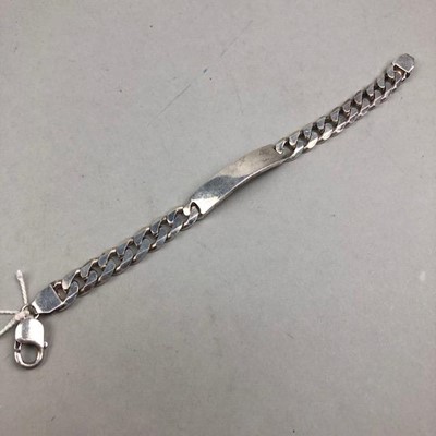 Lot 320 - A SILVER IDENTITY BRACELET