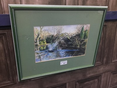 Lot 148 - A LOT OF TWO WATERCOLOURS AND A PRINT