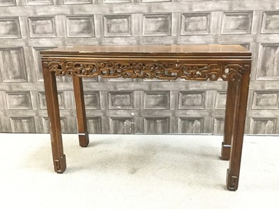 Lot 523 - A 20TH CENTURY CHINESE SIDE TABLE