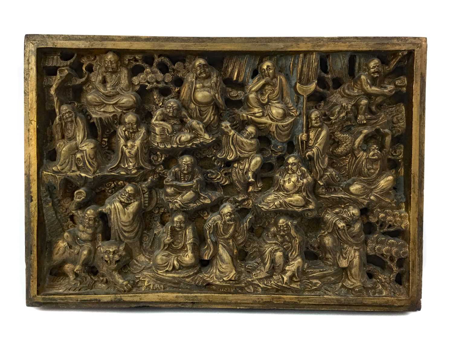 Lot 914 - A 20TH CENTURY CHINESE WOOD PANEL