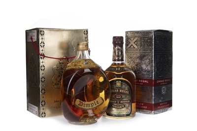 Lot 231 - DIMPLE AND CHIVAS REGAL 12 YEARS OLD