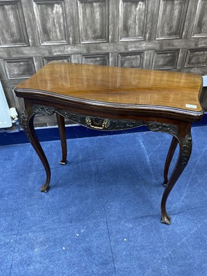 Lot 345 - A LATE VICTORIAN CARD TABLE