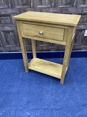 Lot 383 - A MODERN TWO TIER HALL TABLE