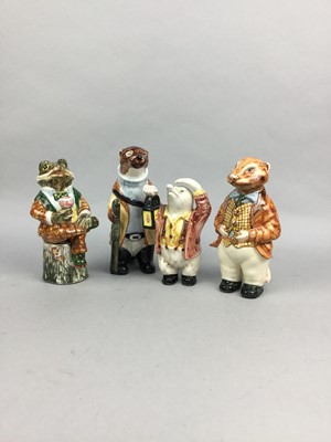 Lot 390 - A LOT OF FOUR CINQUE PORTS POTTERY FIGURES AND OTHER ITEMS