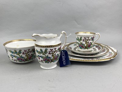 Lot 471 - A ROSINA FLORAL AND GILT PART TEA SERVICE