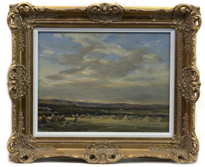 Lot 56 - CORNFIELD, AN OIL BY HECTOR CHALMERS