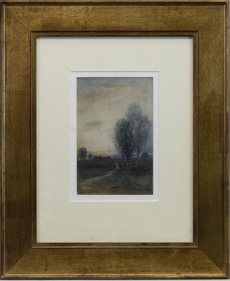 Lot 67 - FIGURE WITH TREES, A WATERCOLOUR BY GEORGE STRATTON FERRIER