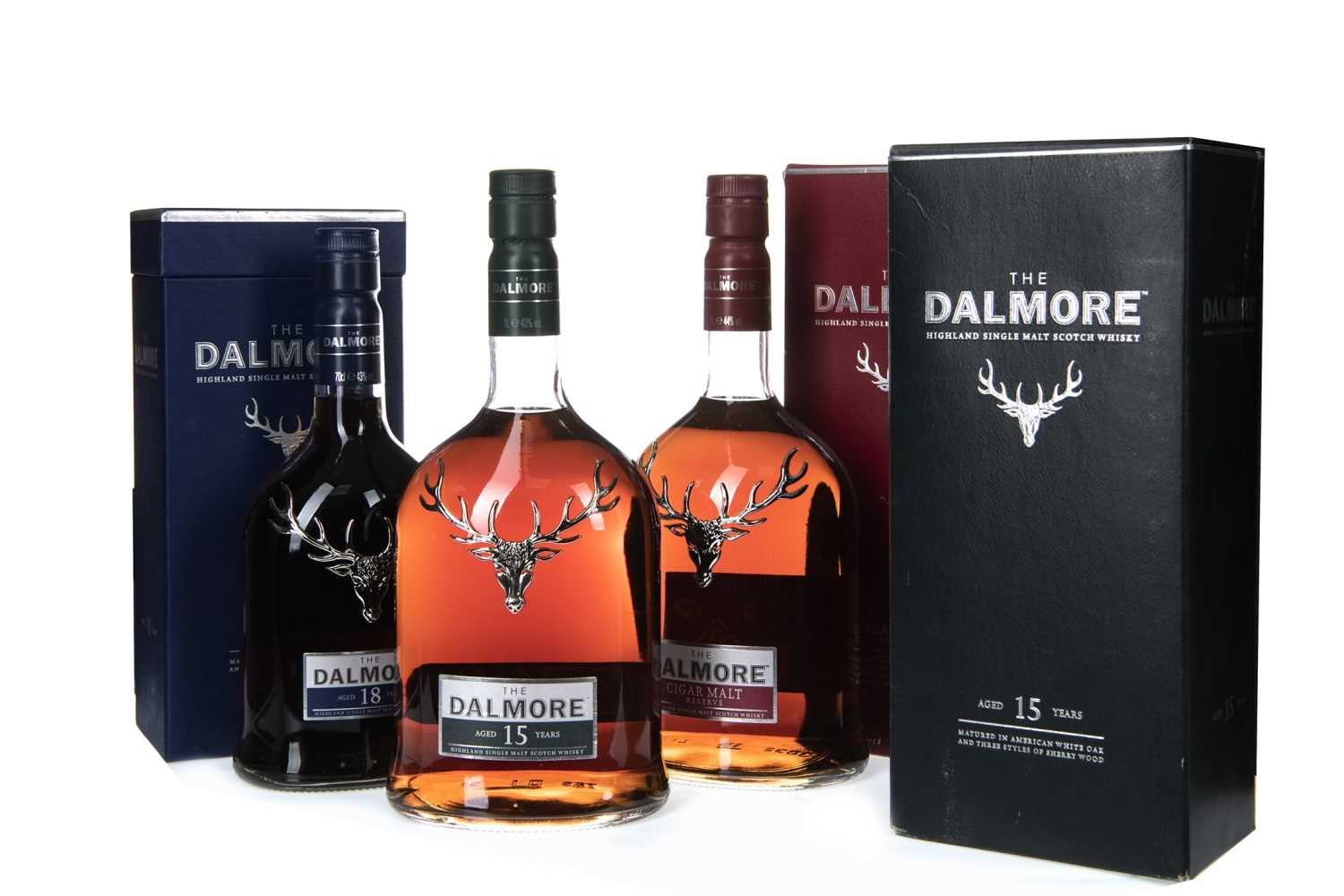 Lot 93 - DALMORE 18 YEARS OLD, CIGAR MALT AND 15 YEARS OLD
