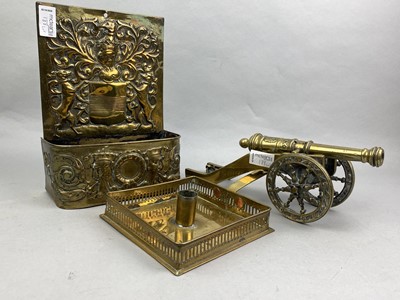 Lot 188 - A COLLECTION OF WOOD, BRASS AND PLATED OBJECTS