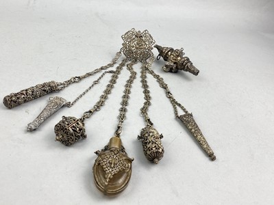 Lot 190 - A LATE VICTORIAN SILVER BABYS RATTLE/WHISTLE AND ANOTHER
