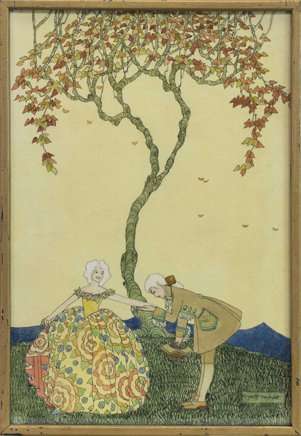 Lot 69 - AN UNTITLED WATERCOLOUR BY ELIZABETH MARY WATT