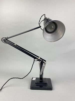 Lot 435 - A VINTAGE BLACK ANGLEPOISE LAMP