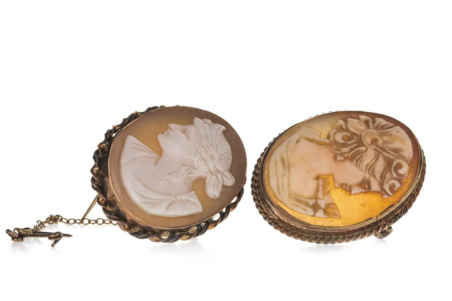 Lot 321 - TWO CAMEO BROOCHES