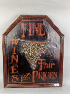 Lot 451 - A VINTAGE PAINTED WOOD PUBLIC HOUSE SIGN