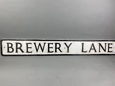 Lot 452 - ENAMELLED CAST ALUMINIUM STREET SIGN