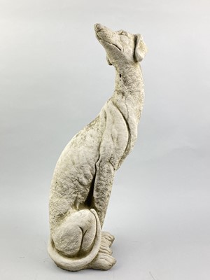 Lot 453 - A GARDEN MODEL OF A WHIPPET