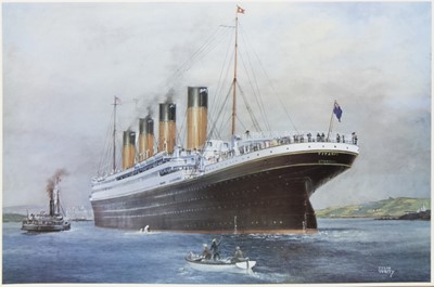 Lot 537 - TWO TITANIC LITHOGRAPHS BY COLIN VERITY