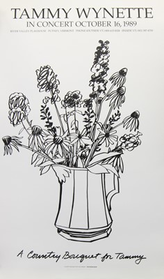 Lot 848 - COUNTRY BOUQUET WITH DELPHINIUM, A SILKSCREEN PRINT BY TOM WESSELMANN