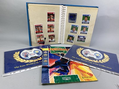 Lot 505 - A PANINI FOOTBALL STICKER ALBUM 89 AND OTHERS