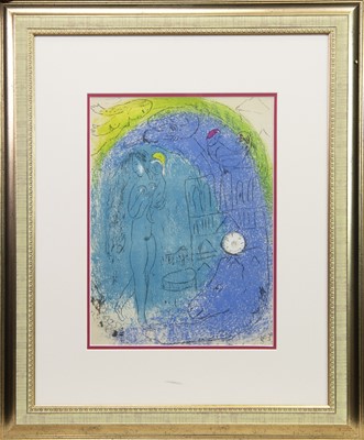 Lot 519 - NUDE DREAM, A LITHOGRAPH BY MARC CHAGALL